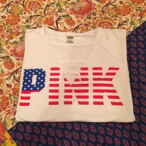 PINK American Flag Tee Shirt